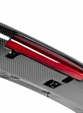 Seibon STI-Style Carbon Fiber Rear Spoiler with LED Brake Light Subaru Impreza 2008-2014                                     - RS0809SBIMP-STI-LED - Image 4