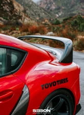 Seibon MB-Style Carbon Fiber Rear Spoiler Toyota GR Supra 2020-2026                                     - RS20TYSUP-MB - Image 6