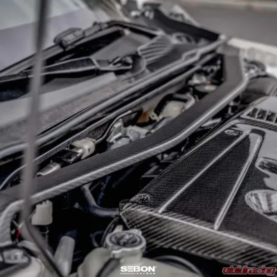 Seibon Carbon Fiber Front Strut Brace Honda Civic Type-R Base 2023-2025 - SB23HDCVR-F