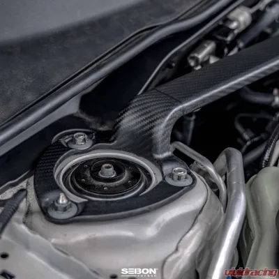 Seibon Carbon Fiber Front Strut Brace Honda Civic Type-R Base 2023-2025 - SB23HDCVR-F