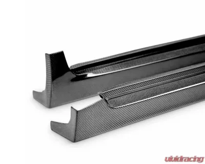 Seibon OEM-Style Carbon Fiber Side Skirts Subaru Impreza WRX 2008-2014 - SS0809SBIMPSTI-OE