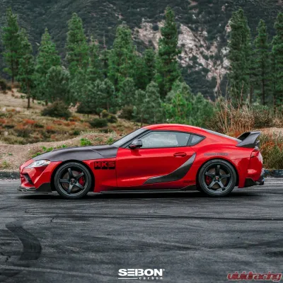 Seibon OEM-Style Carbon Fiber Side Skirts Toyota GR Supra 2020-2026 - SS20TYSUP-OE