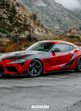 Seibon OEM-Style Carbon Fiber Side Skirts Toyota GR Supra 2020-2026                                     - SS20TYSUP-OE - Image 6