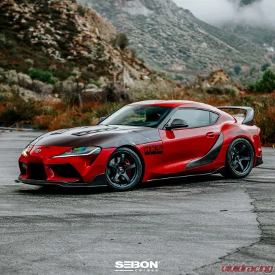 Seibon OEM-Style Carbon Fiber Side Skirts Toyota GR Supra 2020-2026 - SS20TYSUP-OE