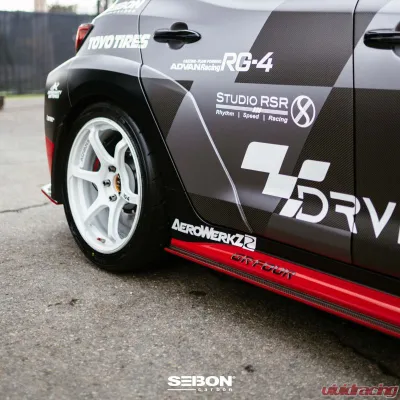 Seibon MB-Style Carbon Fiber Side Skirts Toyota GR Corolla 2023-2025 - SS23TYGRCOR-MB