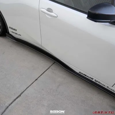 Seibon MB-Style Carbon Fiber Side Skirts Toyota Prius 2023-2025 - SS23TYPR-MB
