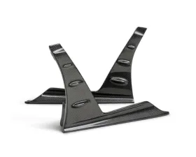 Seibon MB-Style Carbon Fiber Front Side Skirt Extensions Honda Civic Type-R Base 2023-2025
