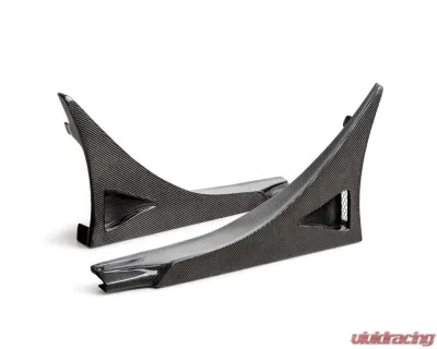 Seibon MB-Style Carbon Fiber Rear Side Skirt Extensions Honda Civic Type-R Base 2023-2025 - SX23HDCVR-MB-R