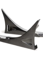 Seibon MB-Style Carbon Fiber Rear Side Skirt Extensions Honda Civic Type-R Base 2023-2025                                     - SX23HDCVR-MB-R - Image 2