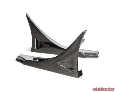 Seibon MB-Style Carbon Fiber Rear Side Skirt Extensions Honda Civic Type-R Base 2023-2025 - SX23HDCVR-MB-R