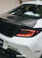 Seibon Carbon Fiber Trunk Lid Subaru BRZ | Toyota GR-86 2022-2025                                     - TL22TY86 - Image 6