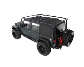 Smittybilt SRC Black Roof Rack Jeep Wrangler JK 4-Door 2007-2018