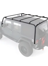 Smittybilt SRC Black Roof Rack Jeep Wrangler JK 4-Door 2007-2018                                     - 76717-01 - Image 2