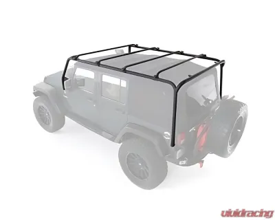 Smittybilt SRC Black Roof Rack Jeep Wrangler JK 4-Door 2007-2018 - 76717-01