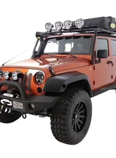 Smittybilt SRC Black Roof Rack Jeep Wrangler JK 4-Door 2007-2018                                     - 76717-01 - Image 9