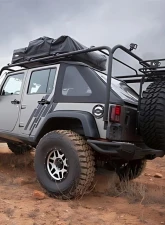 Smittybilt SRC Black Roof Rack Jeep Wrangler JK 4-Door 2007-2018                                     - 76717-01 - Image 10