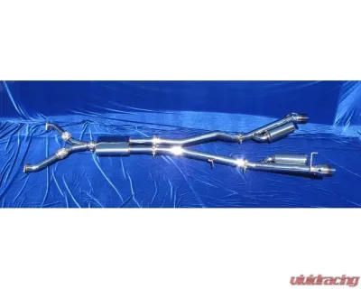Motordyne Shockwave Exhaust With 4.5" Blue Rolled Tips Infiniti G37 Sedan 2009-2013 - MD-015-02