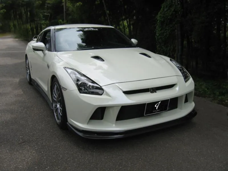Abflug FRP/CFRP Front Bumper w/Carbon Under Diffuser Nissan GT-R 2007+ - ABF-20141072A01