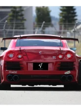Abflug CFRP Swan Neck Rear Wing, Hi Mount, H=370mm Nissan GT-R 2007+                                     - ABF-20141410005 - Image 3