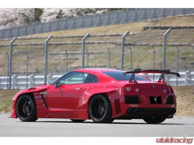 Abflug CFRP Swan Neck Rear Wing, Hi Mount, H=370mm Nissan GT-R 2007+ - ABF-20141410005