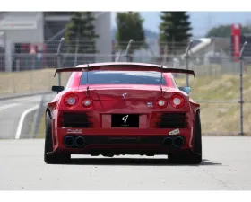 Abflug FRP Swan Neck Rear Wing, Hi Mount, H=370mm Nissan GT-R 2007+