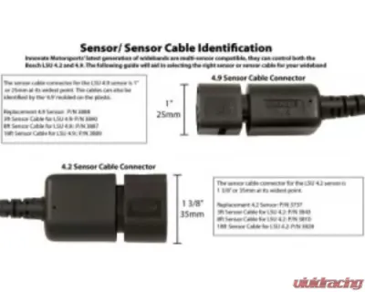 Innovate Motorsports 3 ft Sensor Cable for use with Bosch LSU 4.9 O2 Sensor - 38900