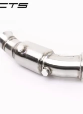 CTS Turbo 3.5 Inch High-Flow Cat Pneumatic Wastegate Downpipe BMW 335i | 335i xDrive | M135i 2012-2013                                     - CTS-EXH-DP-0022-CAT - Image 2