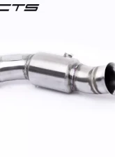 CTS Turbo 3.5 Inch High-Flow Cat Pneumatic Wastegate Downpipe BMW 335i | 335i xDrive | M135i 2012-2013                                     - CTS-EXH-DP-0022-CAT - Image 4