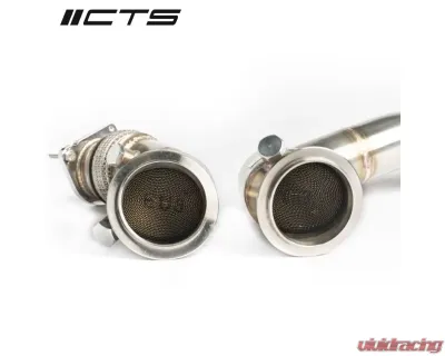 CTS Turbo 3 Inch Stainless Steel High-Flow Cat Competition Downpipe BMW M2 | M3 | M4 2014-2021 - CTS-EXH-DP-0025-CAT