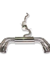CTS Turbo 3 Inch High-Flow Cat Turbo Back Exhaust Volkswagen Golf R 2015-2021                                     - CTS-EXH-TB-0020-2-CAT - Image 2