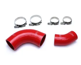 HPS Performance Products Red Silicone Intercooler Turbo Hose Kit for Mazda CX-7 2007-2010