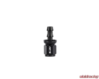 HPS Performance Black Aluminum Straight Angle Push-on Hose End to -4 AN Female - 150-0004