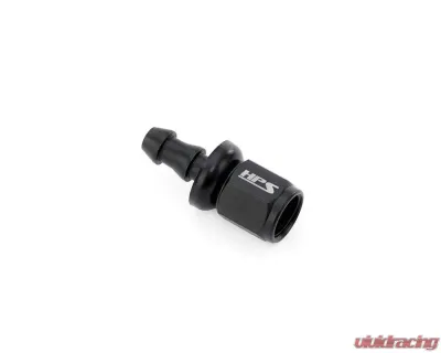 HPS Performance Black Aluminum Straight Angle Push-on Hose End to -4 AN Female - 150-0004