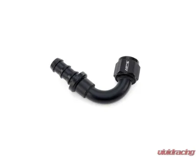 HPS Performance -12 Black Aluminum 150 Degree Push-On Hose End - 150-1512