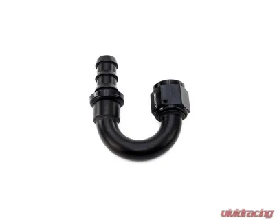 HPS Performance Black Aluminum 180 Degree Angle Push-on Hose End to -8 AN Female - 150-1808