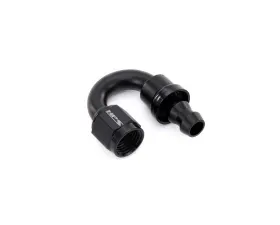 HPS Performance Black Aluminum 180 Degree Angle Push-on Hose End to -6 AN Female