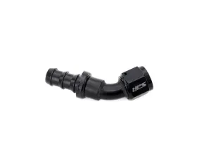 HPS Performance Black Aluminum 45 Degree Angle Push-on Hose End to -12 AN Female