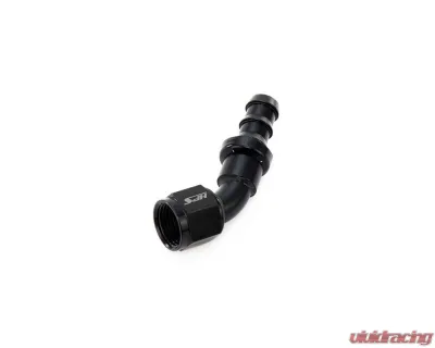 HPS Performance Black Aluminum 45 Degree Angle Push-on Hose End to -10 AN Female - 150-4510