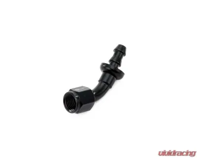 HPS Performance Black Aluminum 45 Degree Angle Push-on Hose End to -4 AN Female - 150-4504