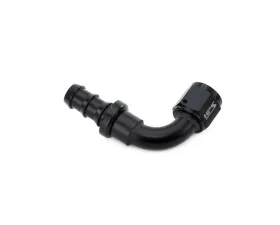 HPS Performance Black Aluminum 90 Degree Angle Push-on Hose End to -12 AN Female