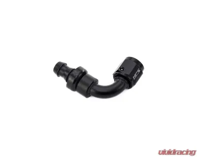 HPS Performance Black Aluminum 90 Degree Angle Push-on Hose End to -6 AN Female - 150-9006