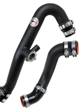 HPS Black Intercooler Hot Charge Pipe and Cold Side with Black Hoses                                     - 17-101WB - Image 2