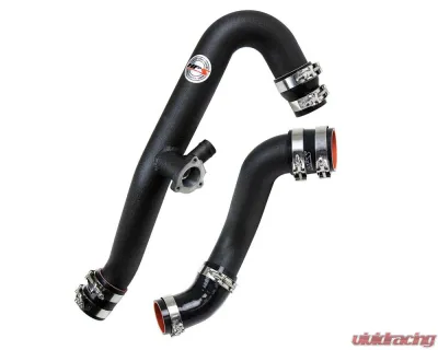 HPS Black Intercooler Hot Charge Pipe and Cold Side with Black Hoses - 17-101WB