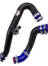 HPS Black Intercooler Hot Charge Pipe and Cold Side with Blue Hoses 15-17 Ford Mustang Ecoboost 2.3L Turbo                                     - 17-102WB - Image 5