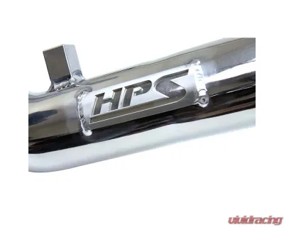 HPS Performance Products Polish Intercooler Hot & Cold Charge Pipe Kit for 2016-2018 Ford Focus RS 2.3L Turbo - 17-104P