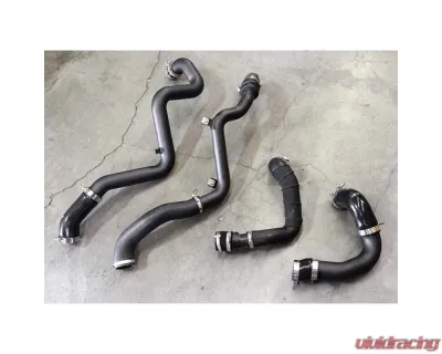 HPS Black Intercooler Hot Charge Pipe and Cold Side 16-18 Ford Focus RS 2.3L Turbo - 17-104WB