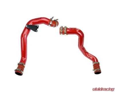 HPS Hot & Cold Side Charge Pipe with CAC Hose Intercooler Boots (Red) Ford 2003-2007 - 17-105R