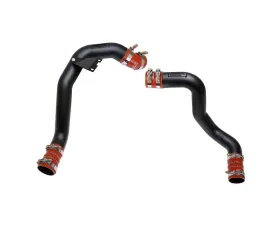 HPS Hot & Cold Side Charge Pipe with CAC Hose Intercooler Boots (Black) Ford 2003-2007