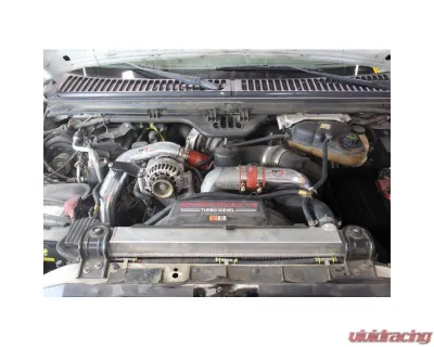HPS Hot & Cold Side Charge Pipe with CAC Hose Intercooler Boots (Red) Ford 2003-2007 - 17-105R