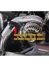 HPS Black Hot & Cold Side Charge Pipe with CAC Hose Intercooler Boots Ford F250 | F350 | F450 | F550 Superduty 2003-2007                                     - 17-145WB - Image 4